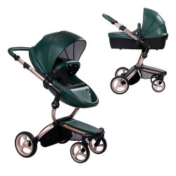 British Green - Детская коляска Mima Xari 3G Flair 2в1 шасси Rose Gold